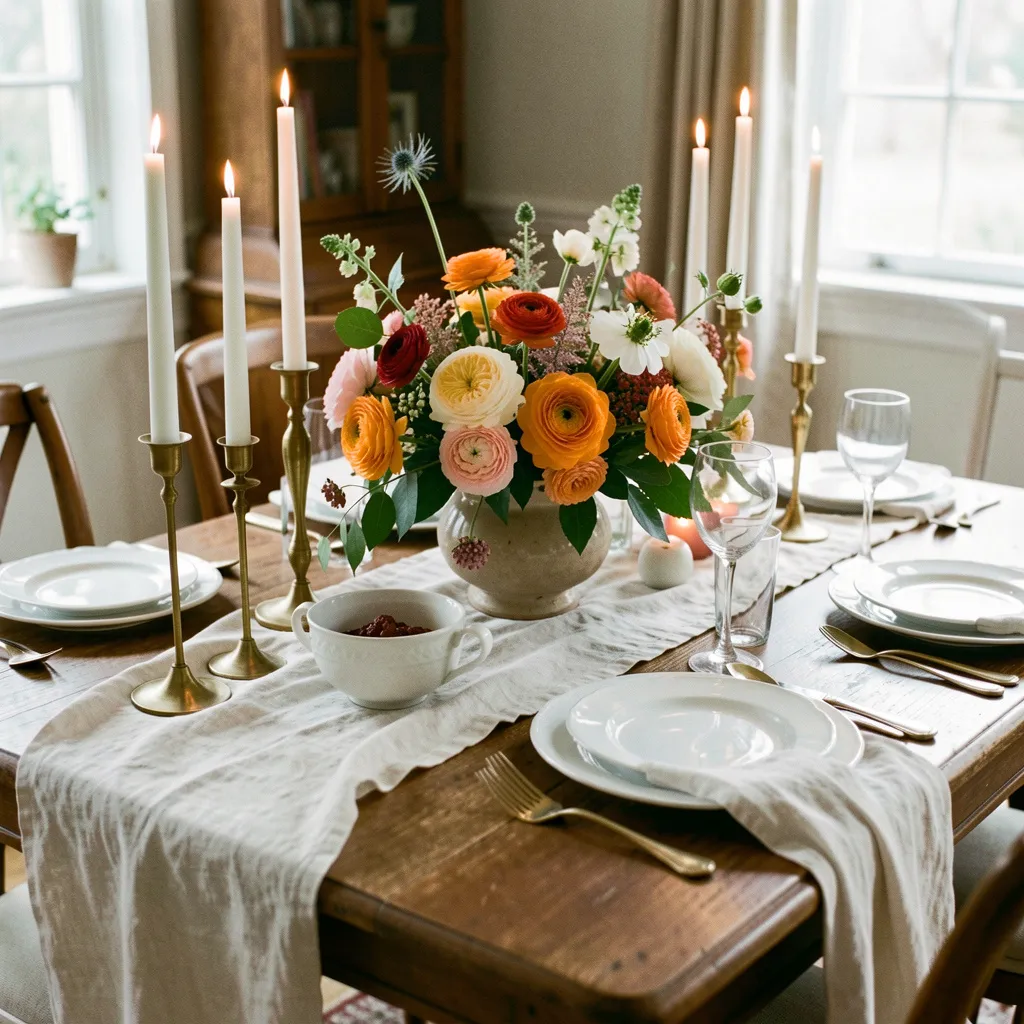 Elegant tablescape showcasing refined collection pieces