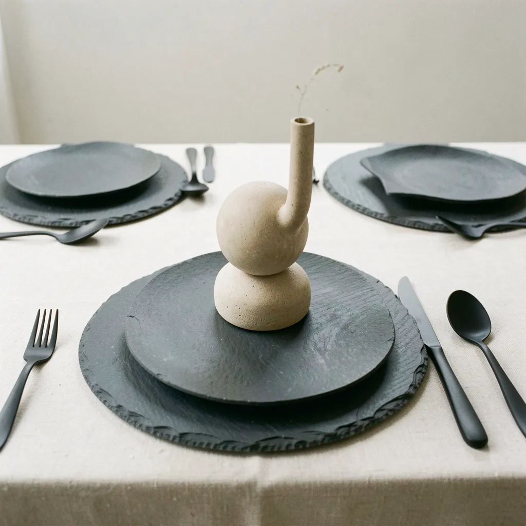 Minimalist glassware collection with clean geometric forms