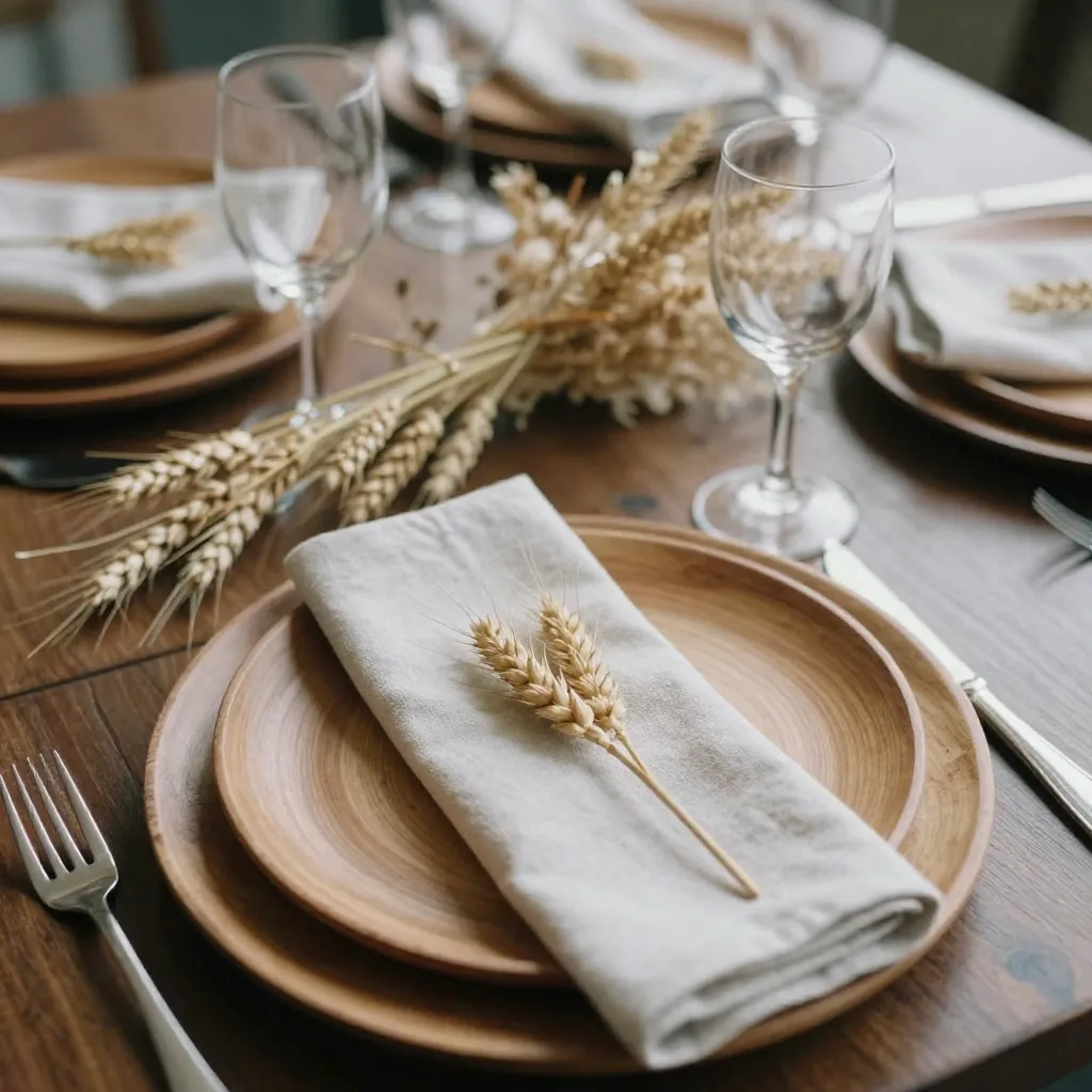 Sculptural centerpiece elements with organic forms