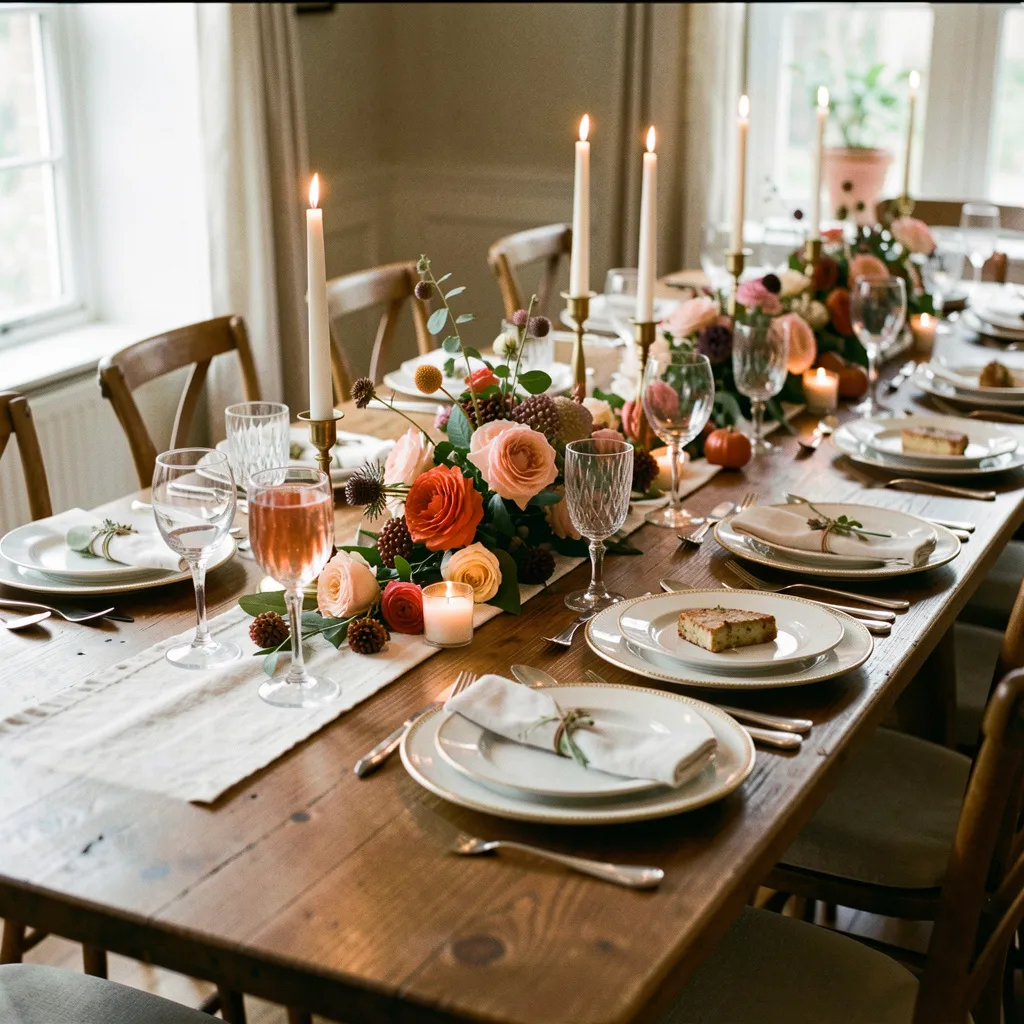 Table setting designed to facilitate natural conversation